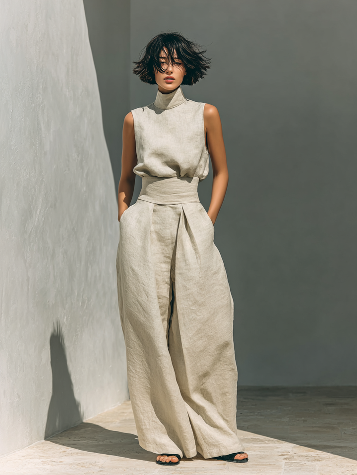 Maria | Minimalist Tank & Wide-Leg Set