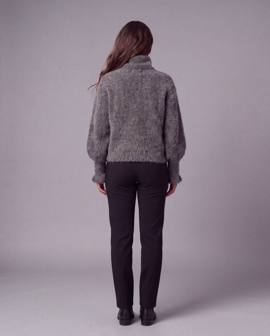 MATILDA HIGH NECK SWEATER CHARCOAL