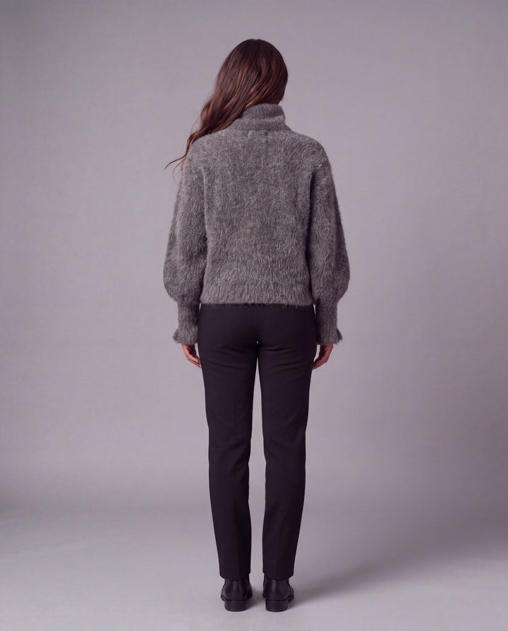 MATILDA HIGH NECK SWEATER CHARCOAL