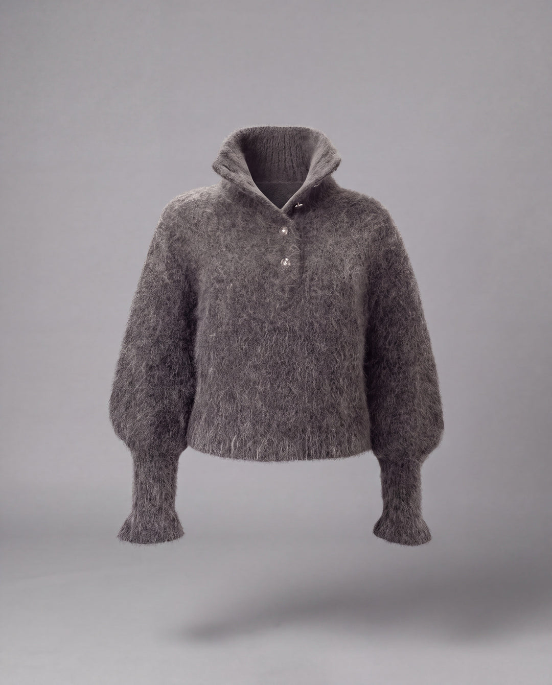 MATILDA HIGH NECK SWEATER CHARCOAL