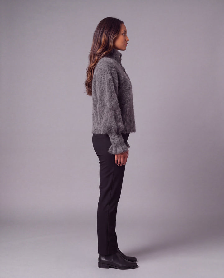 MATILDA HIGH NECK SWEATER CHARCOAL