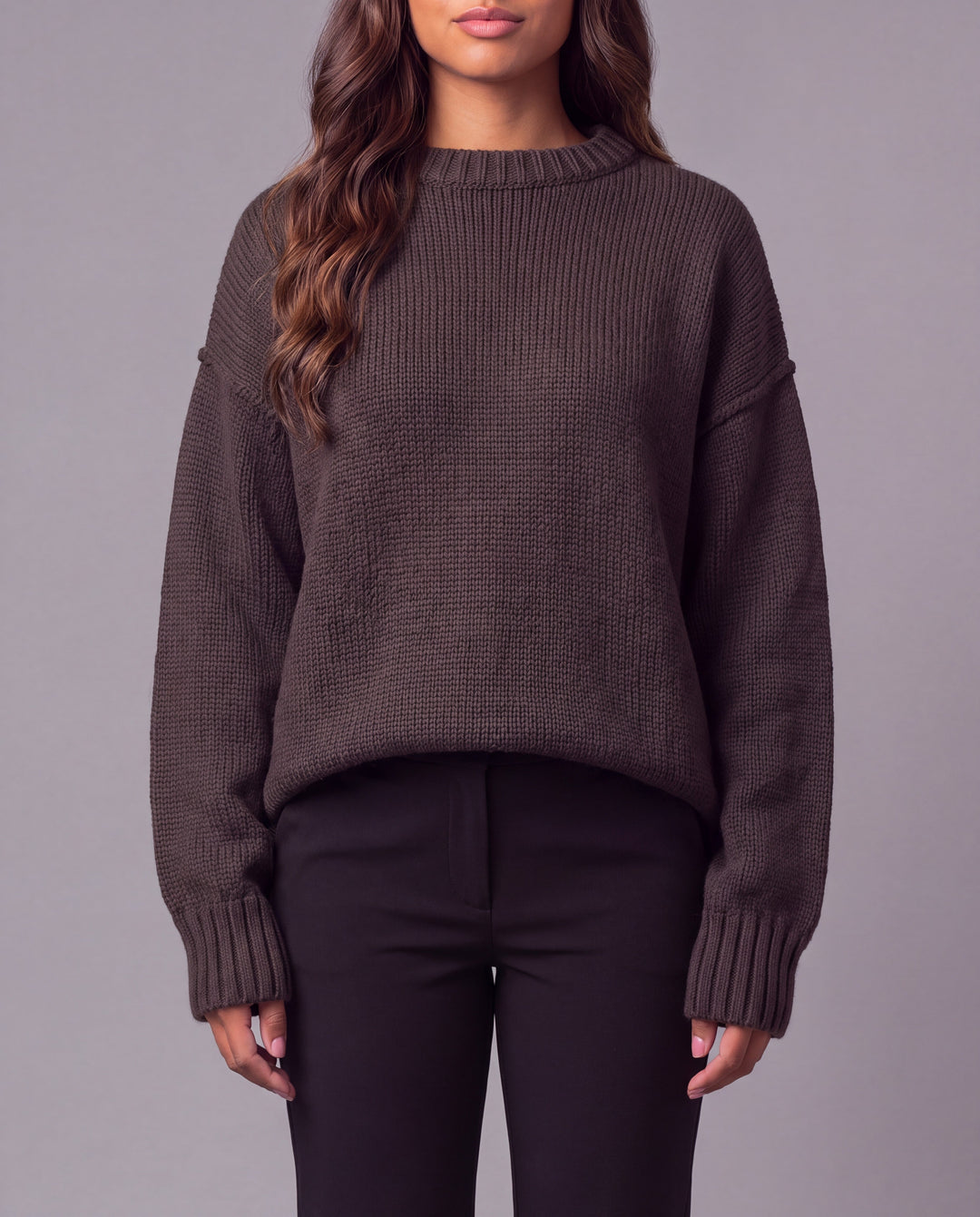 Nikova Knit Jumper Chocolate