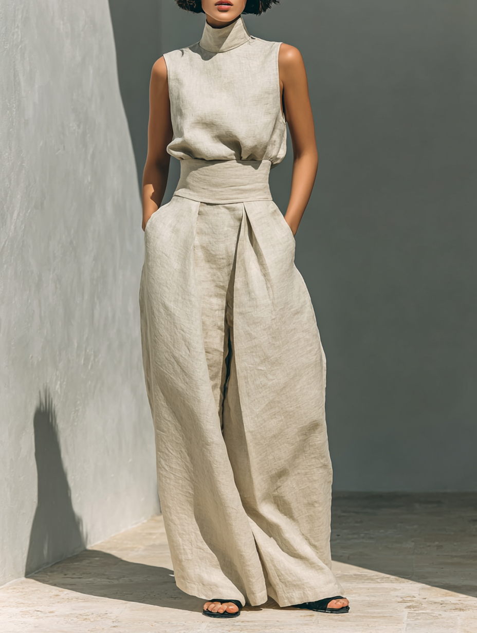 Maria | Minimalist Tank & Wide-Leg Set