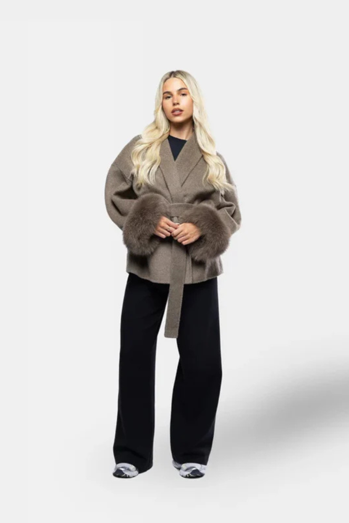 London Wool-Blend Coat