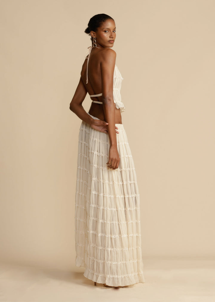 Delina Ruffle Two-Piece Set