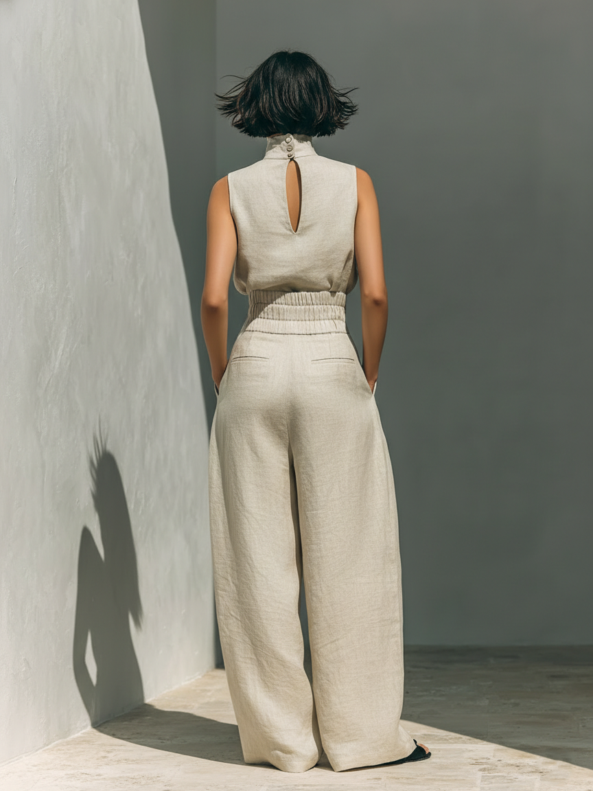 Maria | Minimalist Tank & Wide-Leg Set