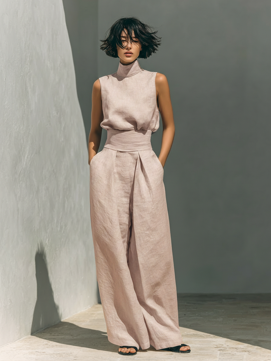 Maria | Minimalist Tank & Wide-Leg Set