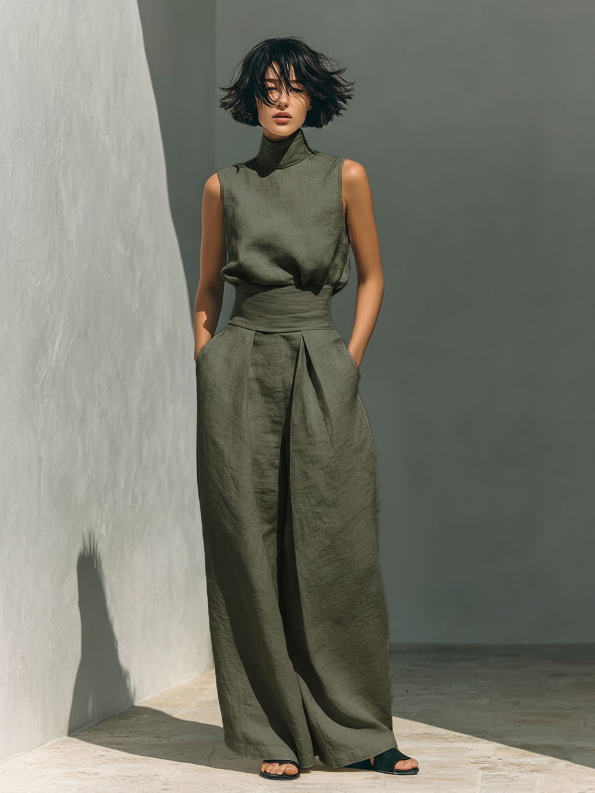 Maria | Minimalist Tank & Wide-Leg Set