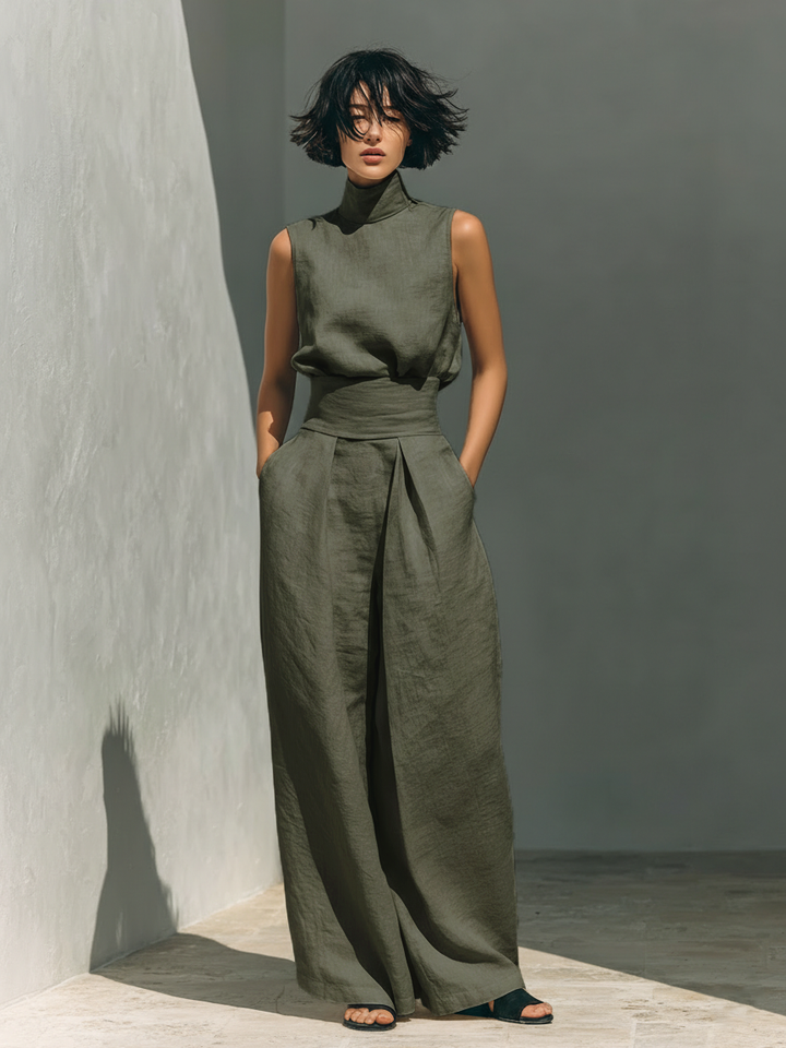 Maria | Minimalist Tank & Wide-Leg Set