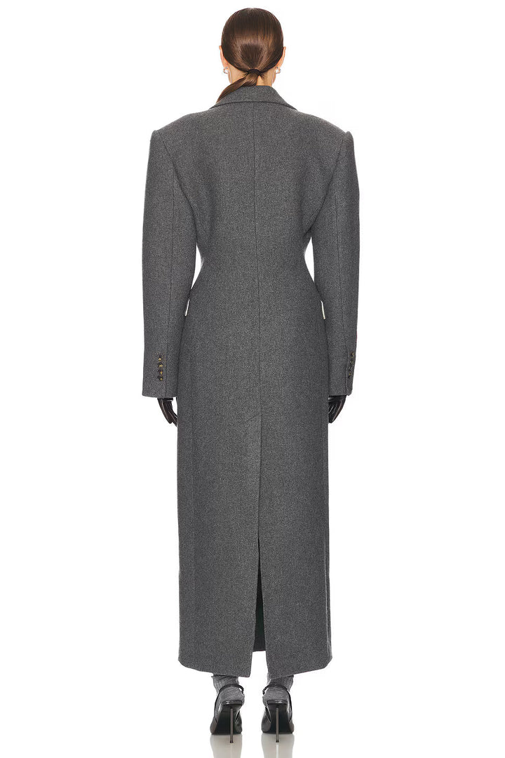 Tailored Wool Blend Topcoat