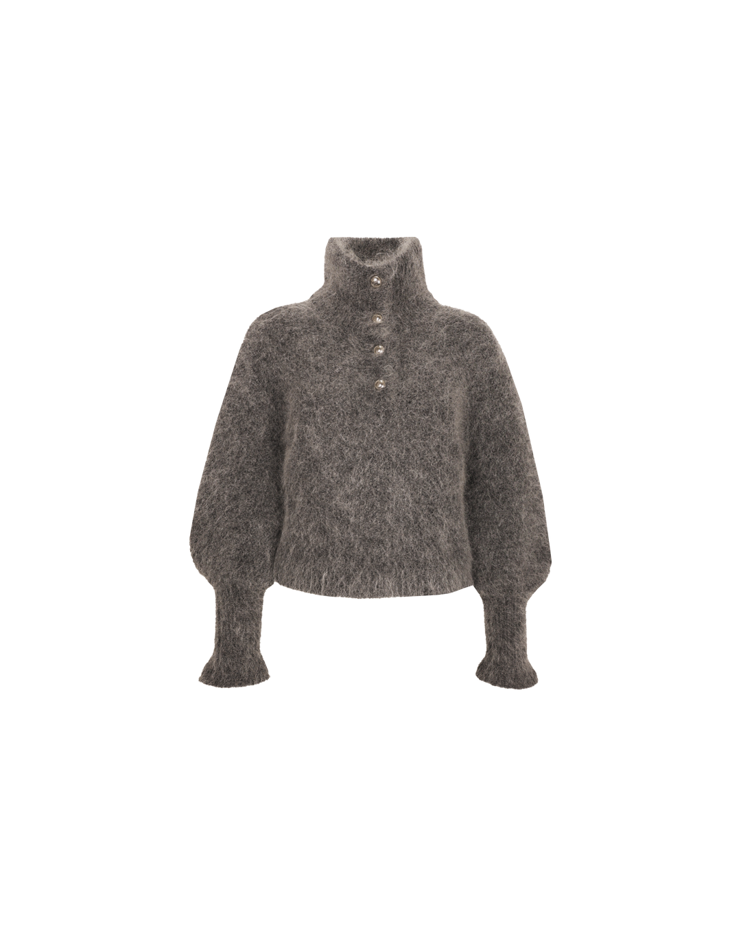 MATILDA HIGH NECK SWEATER CHARCOAL