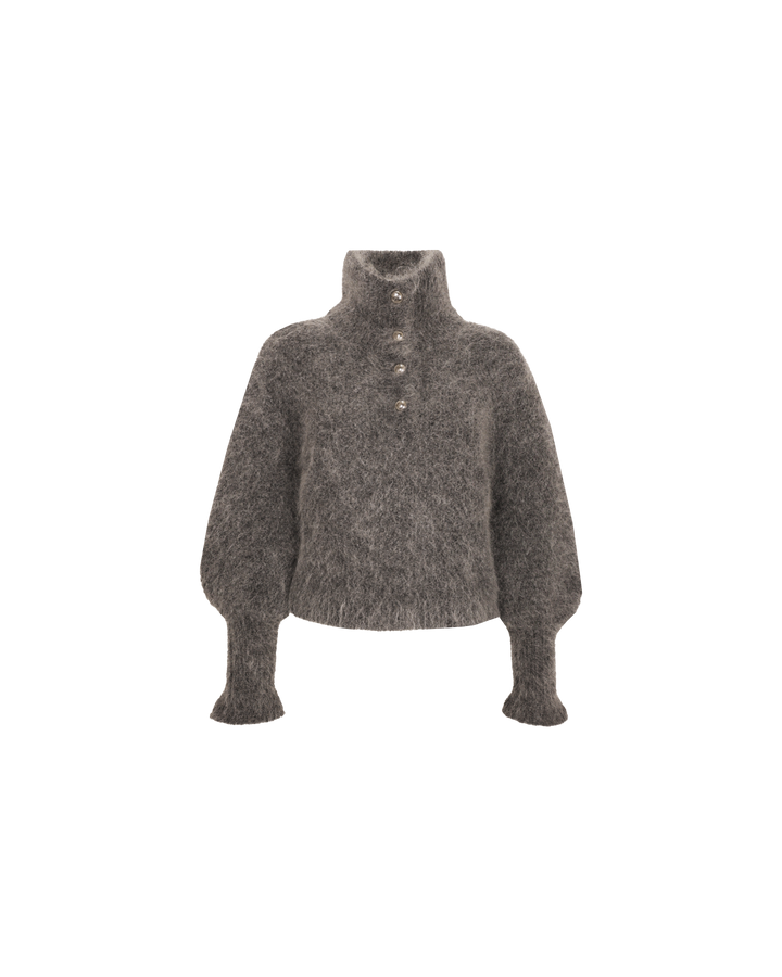 MATILDA HIGH NECK SWEATER CHARCOAL