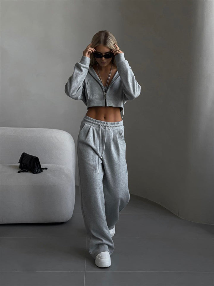 Amelia Cropped Hoodie Set