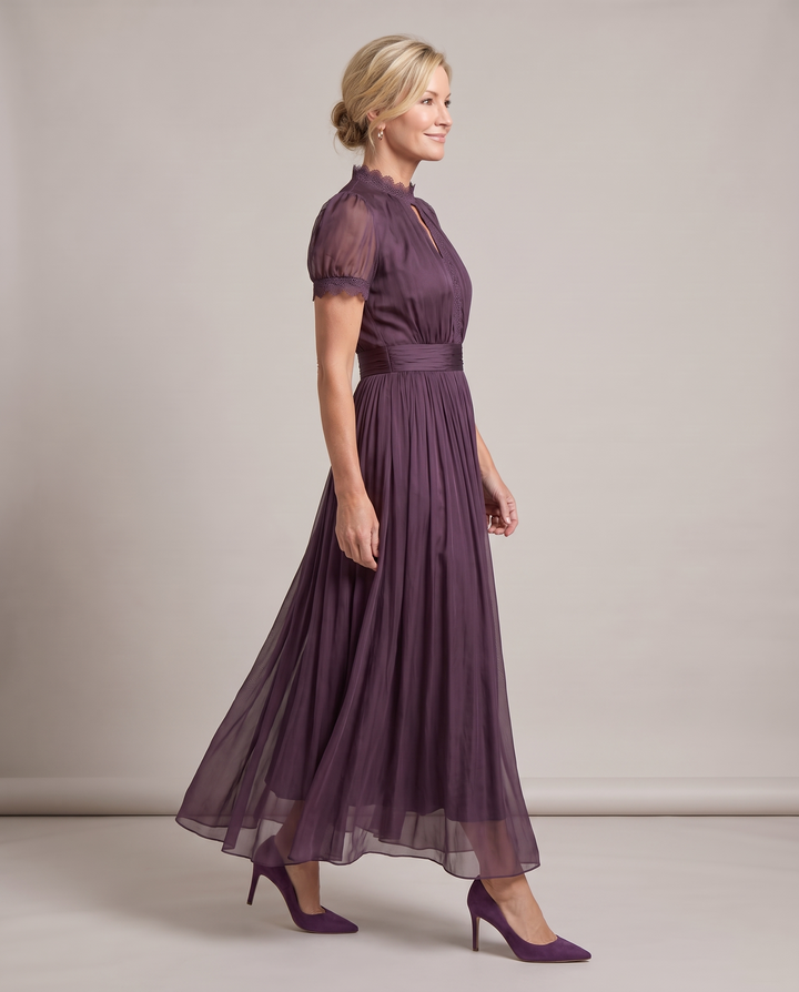 Plum Mother of the Bride Maxi Dress