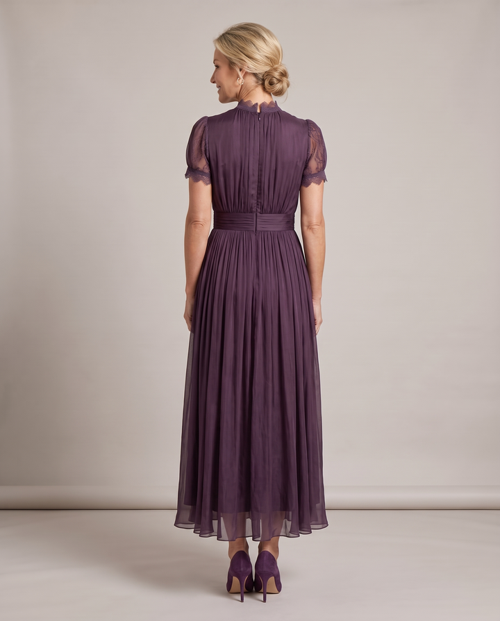 Plum Mother of the Bride Maxi Dress