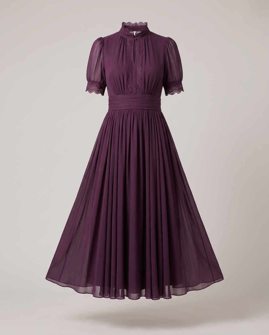 Plum Mother of the Bride Maxi Dress
