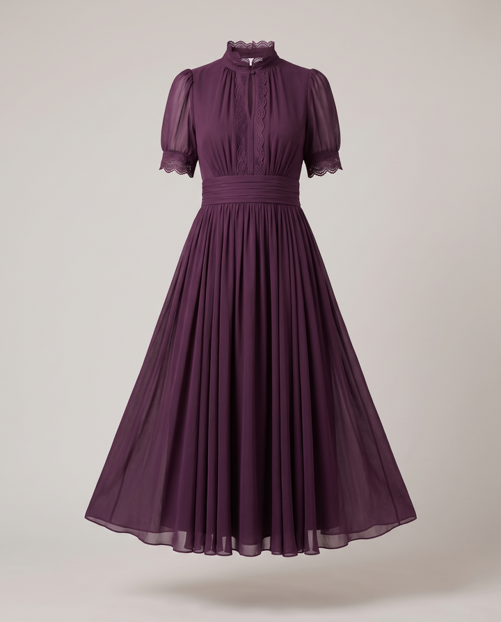 Plum Mother of the Bride Maxi Dress