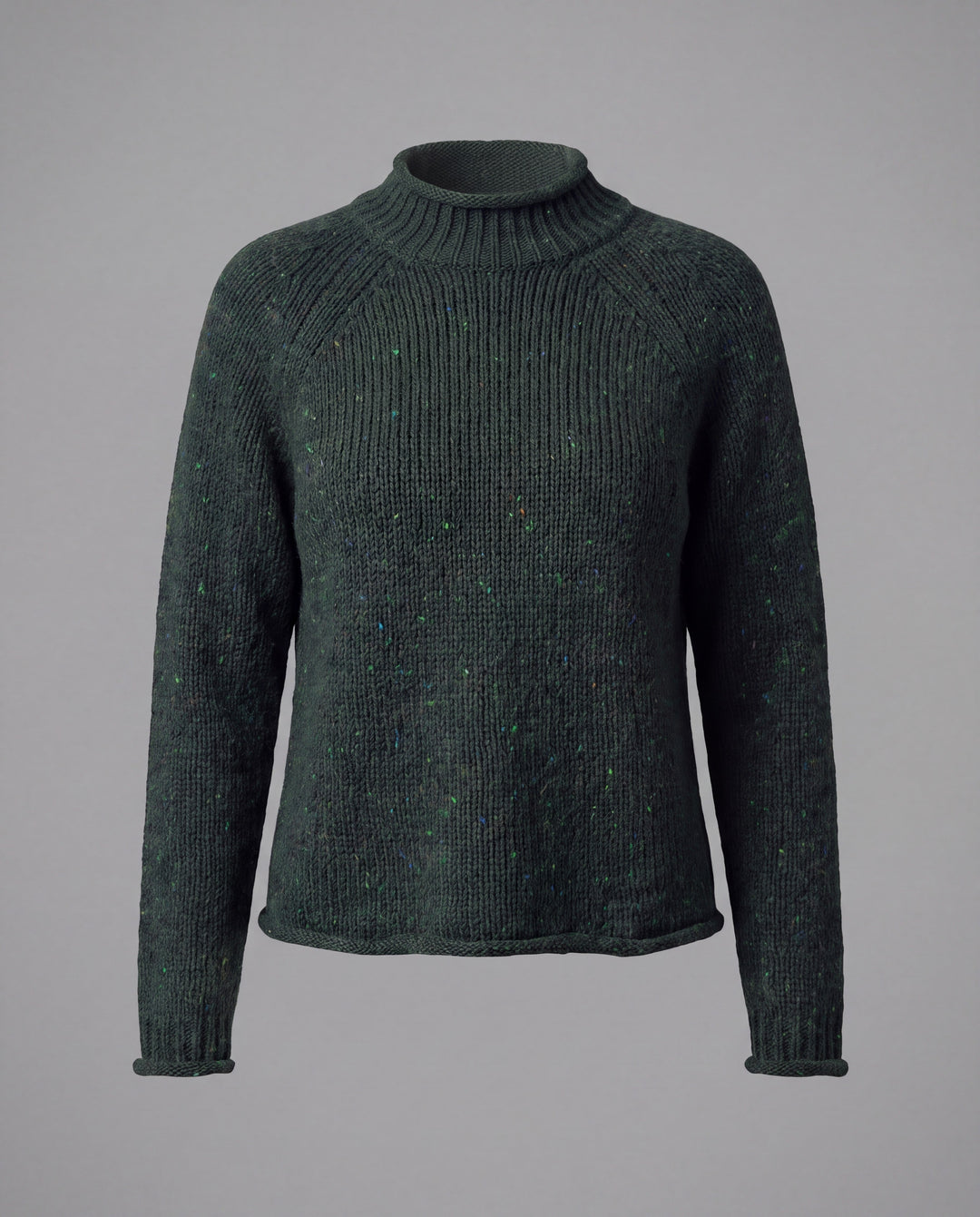 Orla Donegal Wool Sweater | Emerald