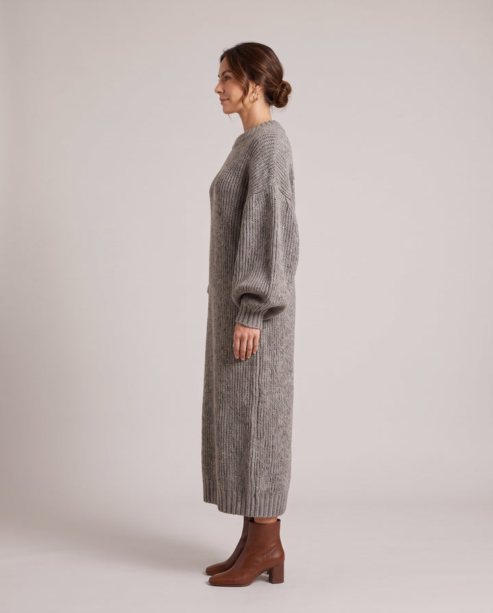 Oversized Chunky Knit Maxi Dress