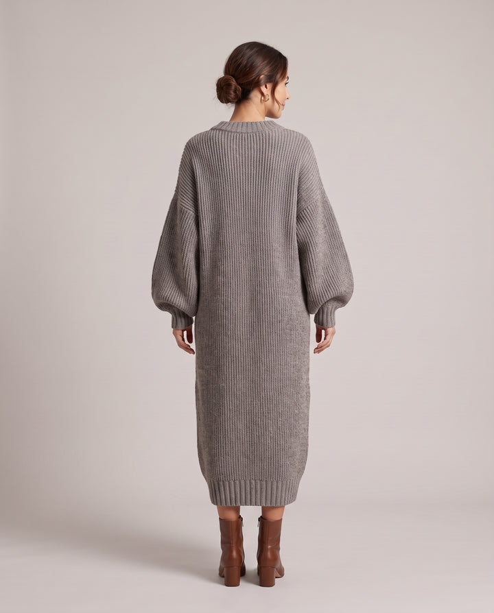 Oversized Chunky Knit Maxi Dress