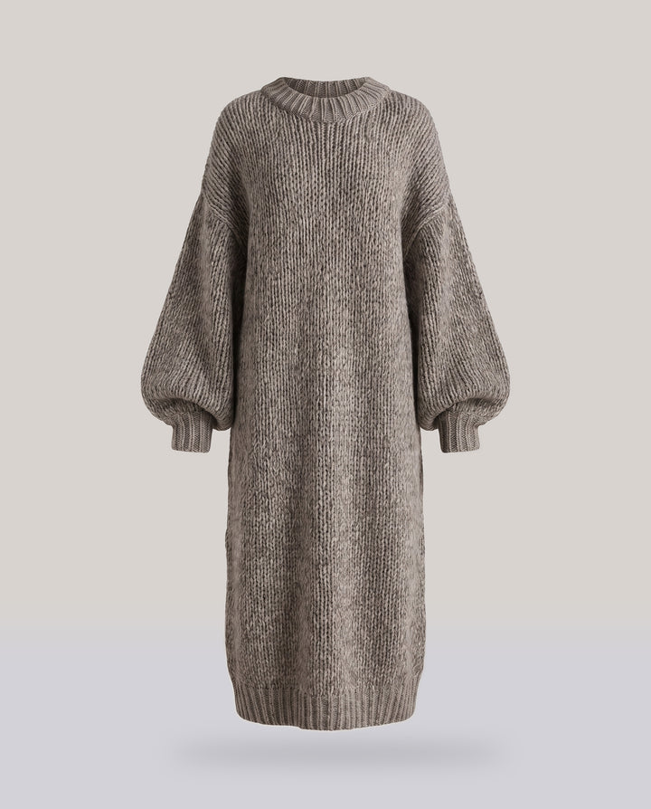 Oversized Chunky Knit Maxi Dress