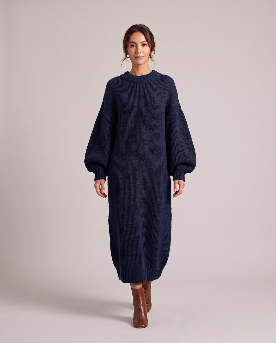 Oversized Chunky Knit Maxi Dress