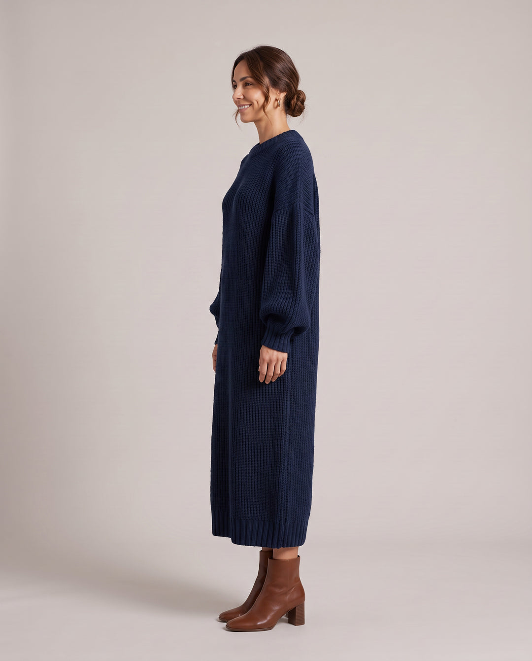 Oversized Chunky Knit Maxi Dress