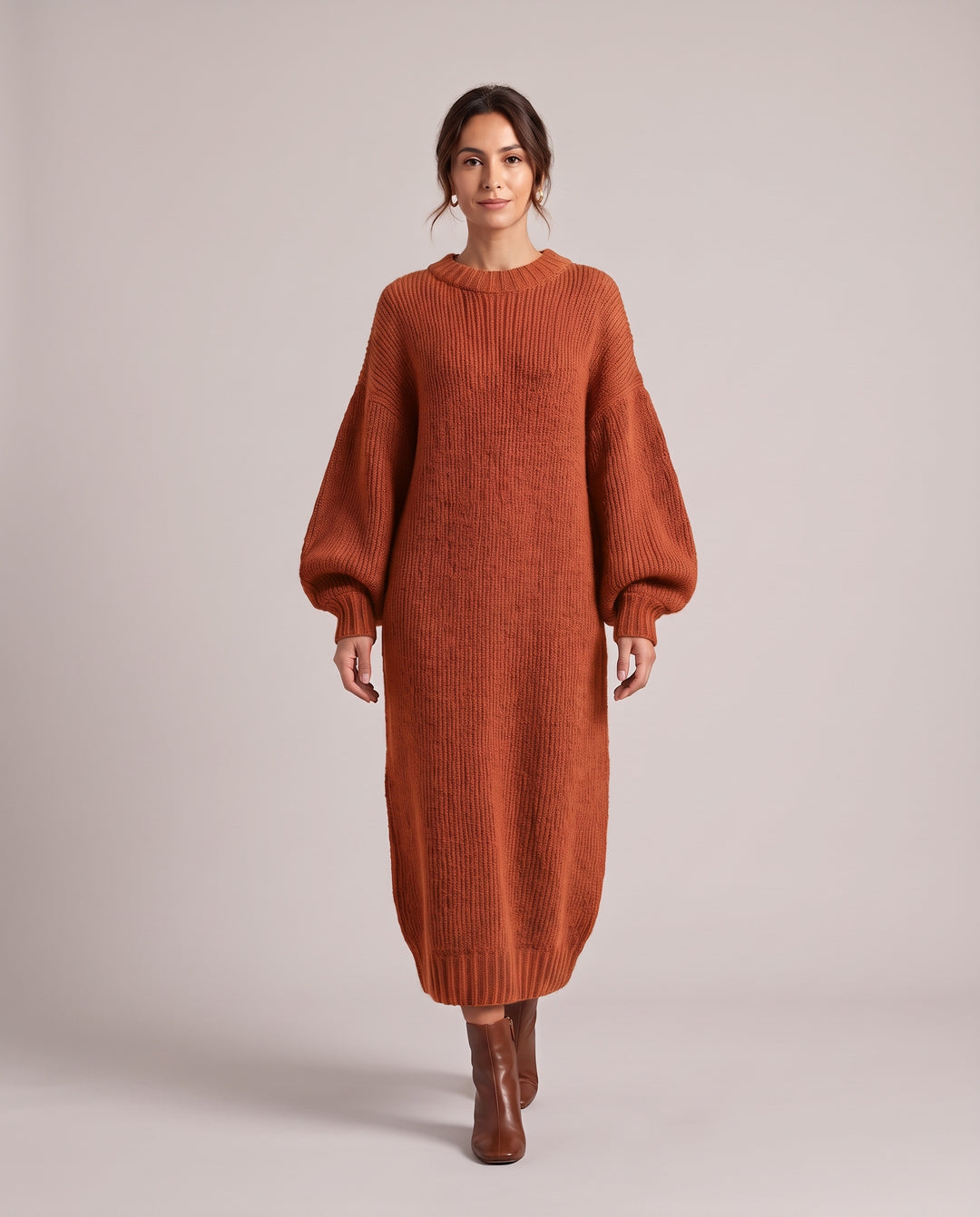 Oversized Chunky Knit Maxi Dress