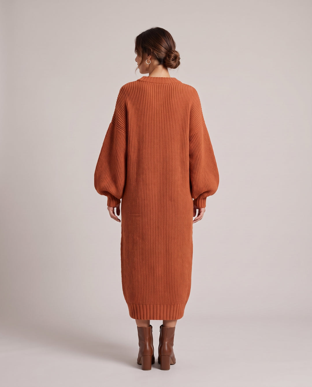 Oversized Chunky Knit Maxi Dress