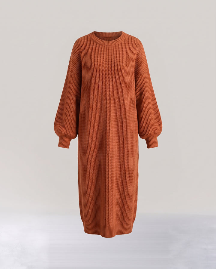 Oversized Chunky Knit Maxi Dress