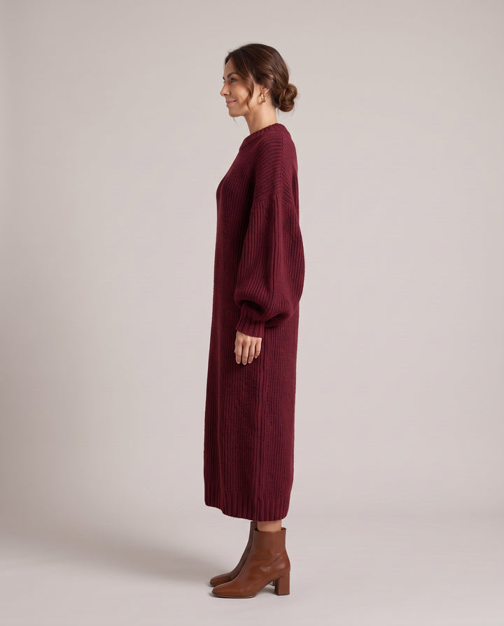 Oversized Chunky Knit Maxi Dress