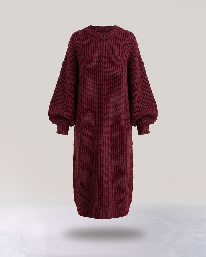 Oversized Chunky Knit Maxi Dress
