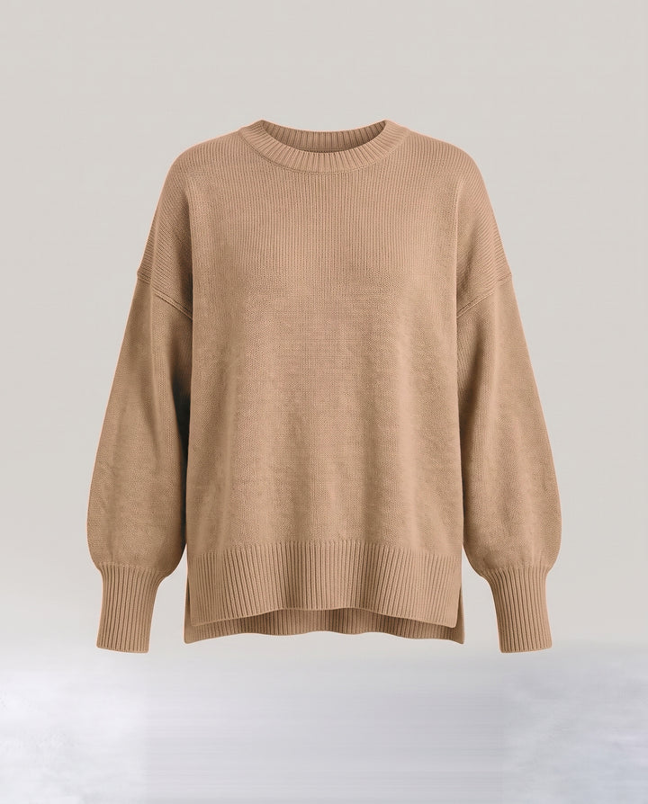 Oversized Knit Jumper with Side Slits