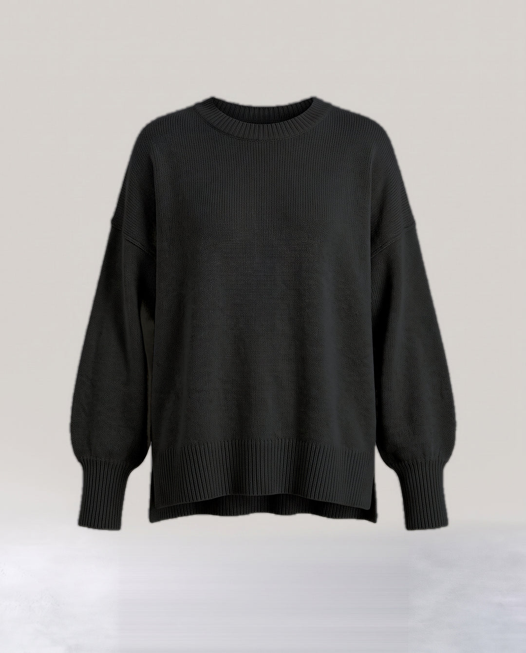 Oversized Knit Jumper with Side Slits