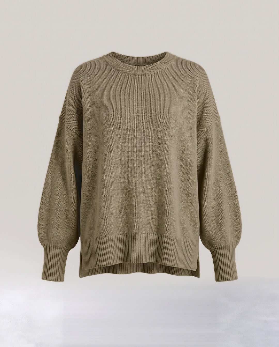 Oversized Knit Jumper with Side Slits