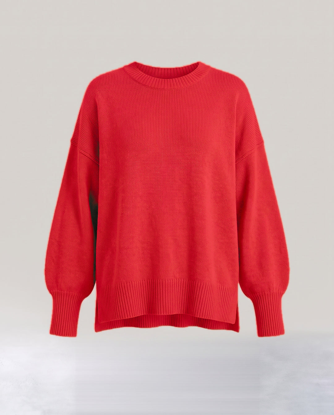 Oversized Knit Jumper with Side Slits
