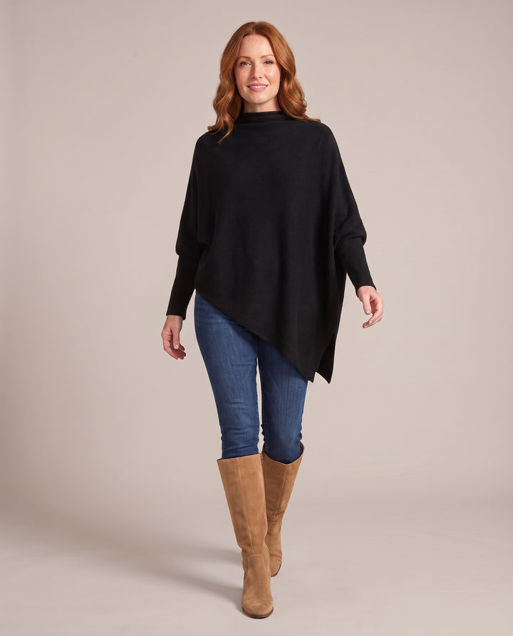 Oversized Knitted Poncho Jumper