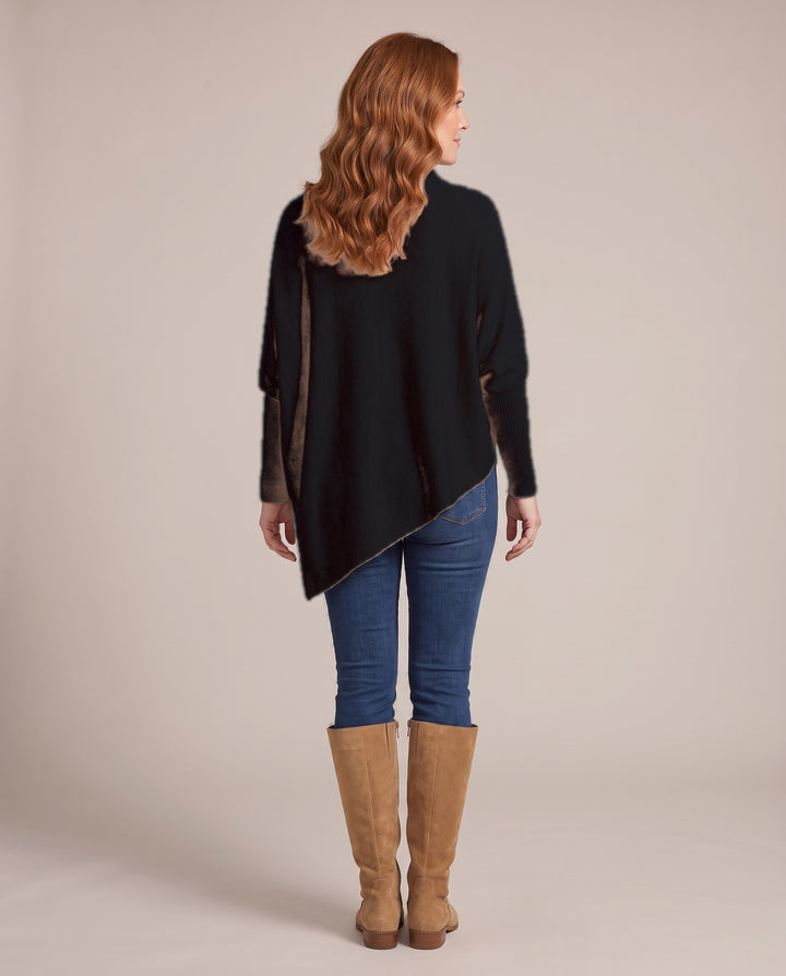 Oversized Knitted Poncho Jumper