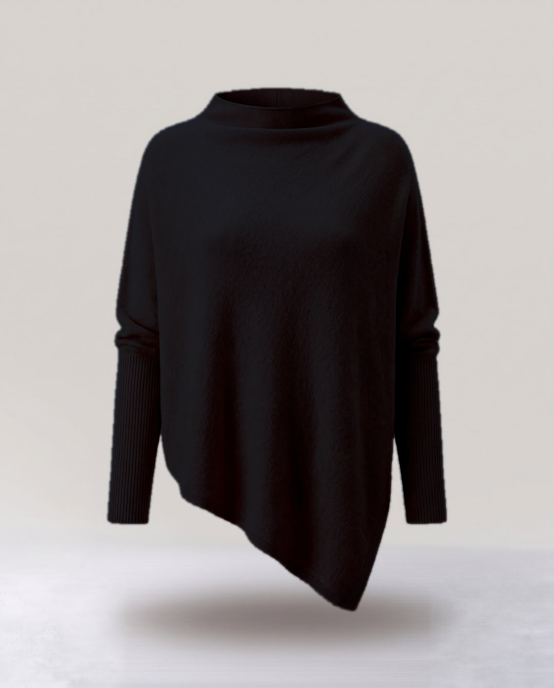 Oversized Knitted Poncho Jumper