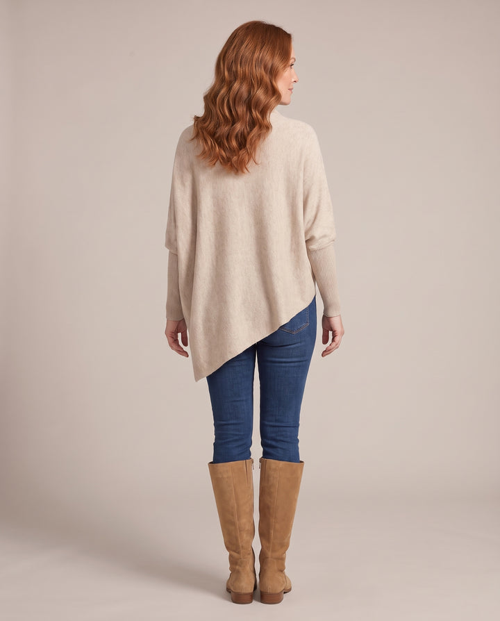 Oversized Knitted Poncho Jumper