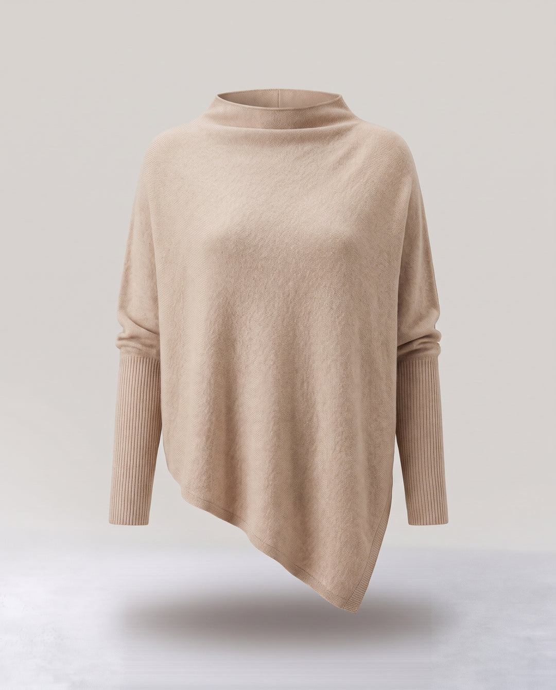 Oversized Knitted Poncho Jumper
