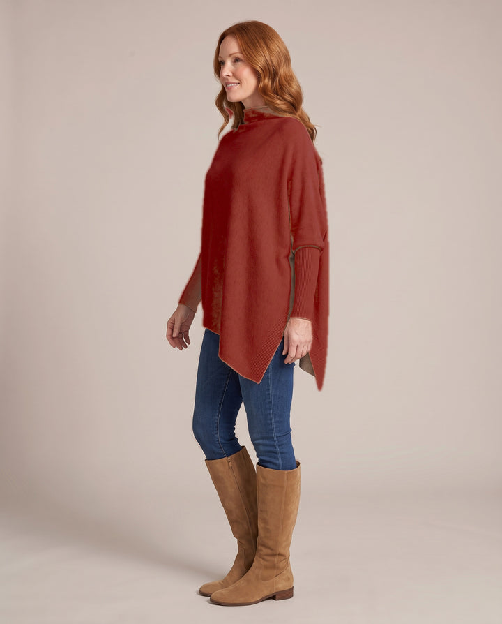 Oversized Knitted Poncho Jumper