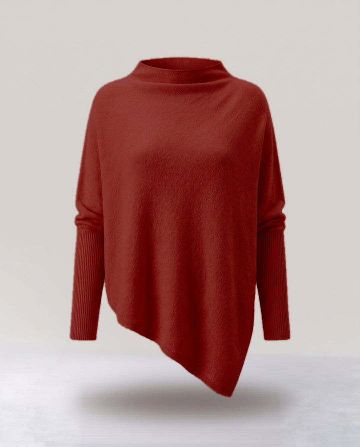 Oversized Knitted Poncho Jumper