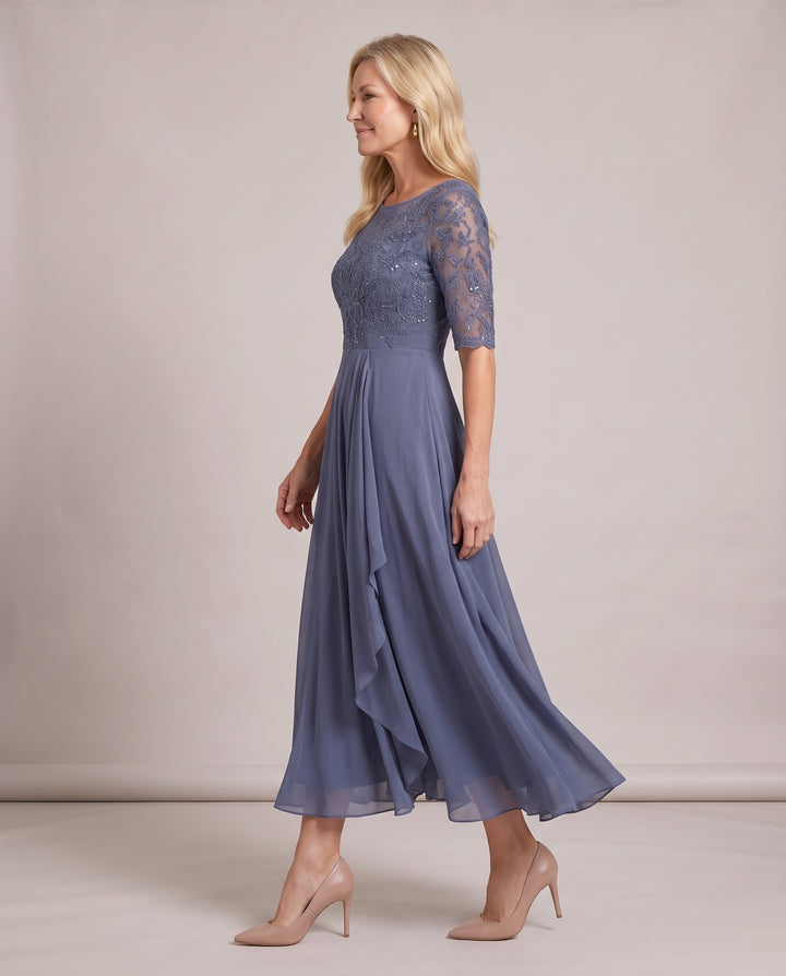 Lace Mother of the Bride Midi Dress