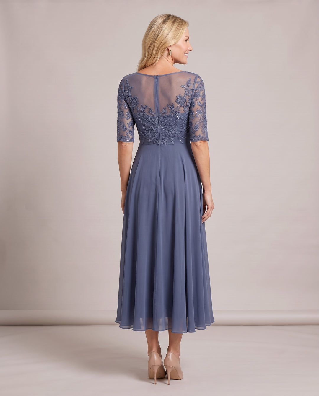 Lace Mother of the Bride Midi Dress