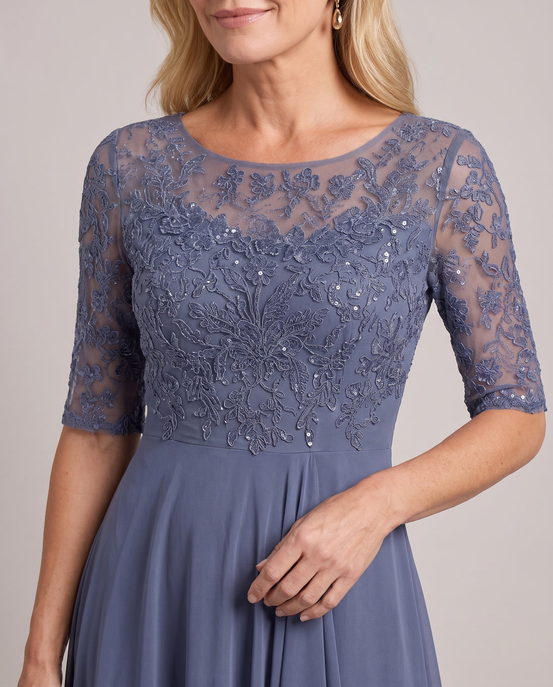 Lace Mother of the Bride Midi Dress