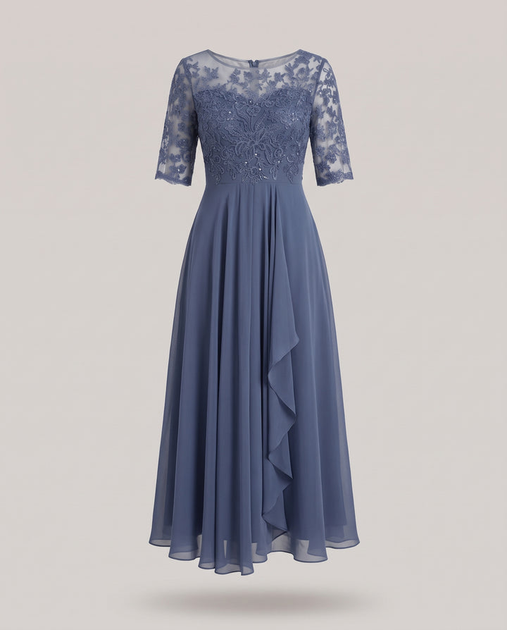 Lace Mother of the Bride Midi Dress