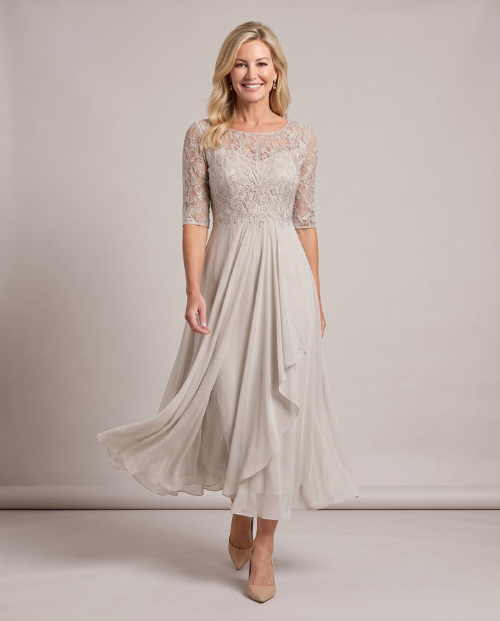 Lace Mother of the Bride Midi Dress