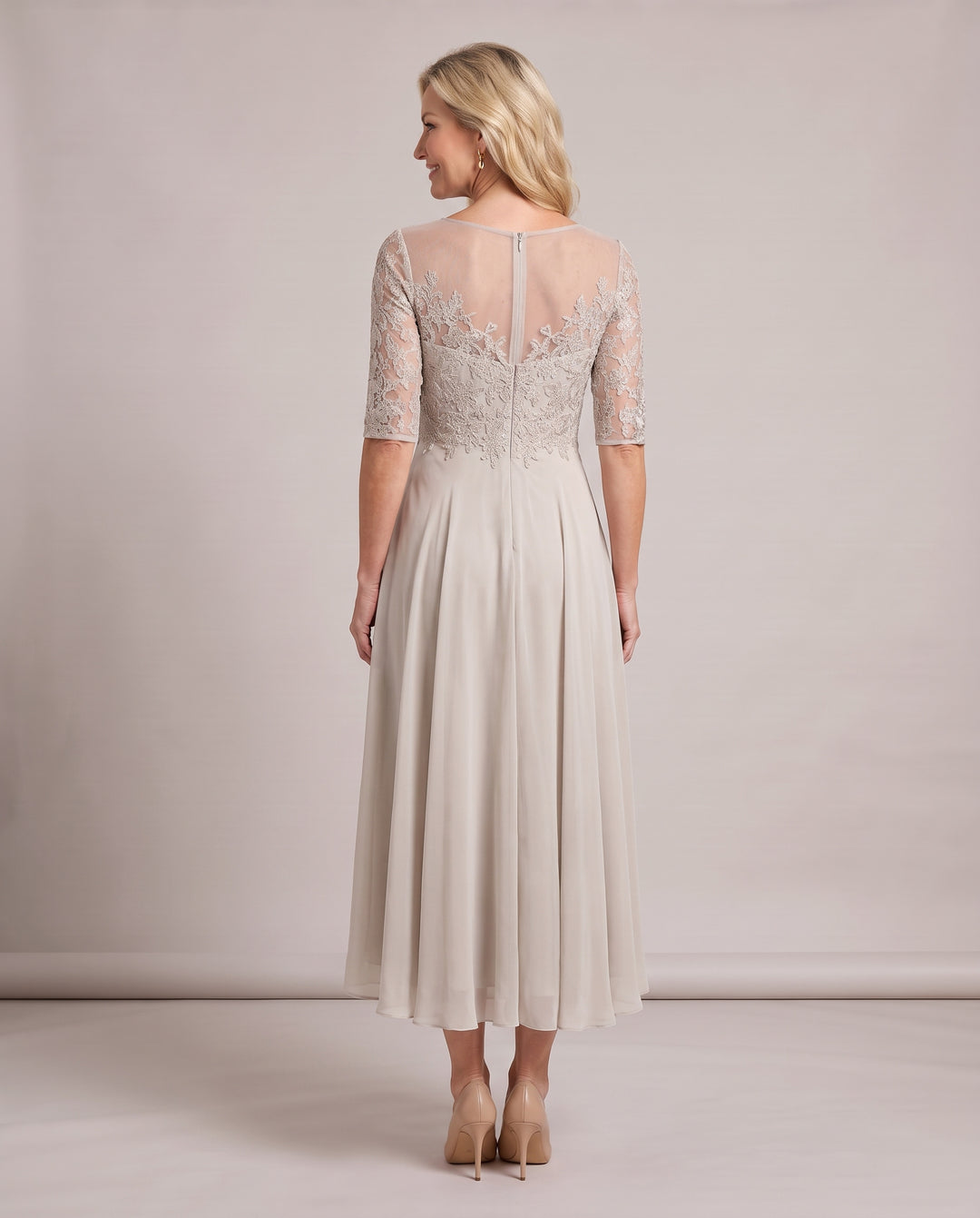 Lace Mother of the Bride Midi Dress