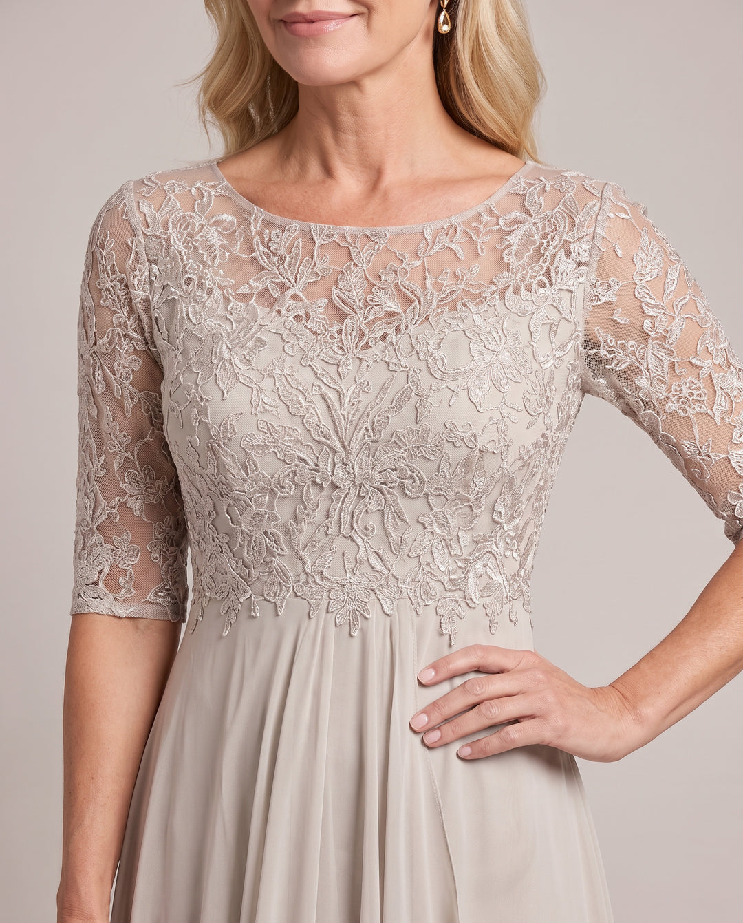 Lace Mother of the Bride Midi Dress